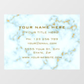 あなたの金ゴールドホワイトマーブルゴールデン文字ウィンドウにしがみつく ウィンドウサイン (シート)