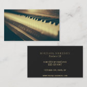 あなたの銘柄のヴィンテージのピアノ 名刺 (正面/裏面)