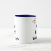 あなたの鍵のメモを忘れないで下さい マグカップ (中央)