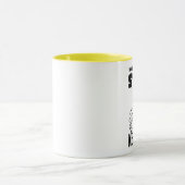 あなたの鏡愚かな旅行か陶磁器のマグを見て下さい マグカップ (中央)