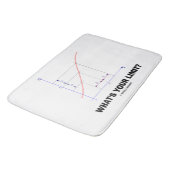 あなたの限界は何ですか。 限界機能ギークのユーモア バスマット (アングル)