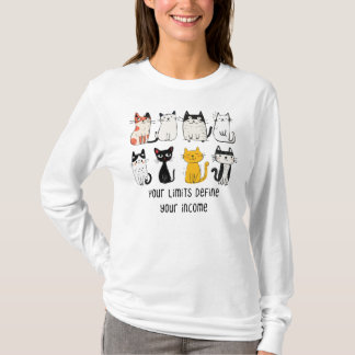あなたの限界は収入を定義する Tシャツ