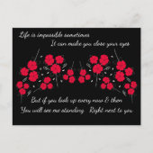 あなたの隣に立つ勇気付けられる葉書 ポストカード (正面)