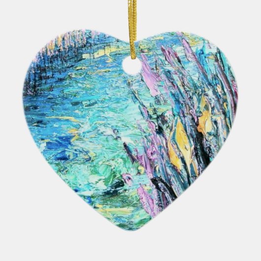 あなたの隣人に挨拶して下さい セラミックオーナメント (正面)