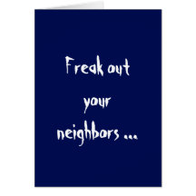 あなたの隣人カードをひどく神経質にして下さい