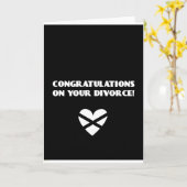 あなたの離婚のお祝い カード (黄色い花)