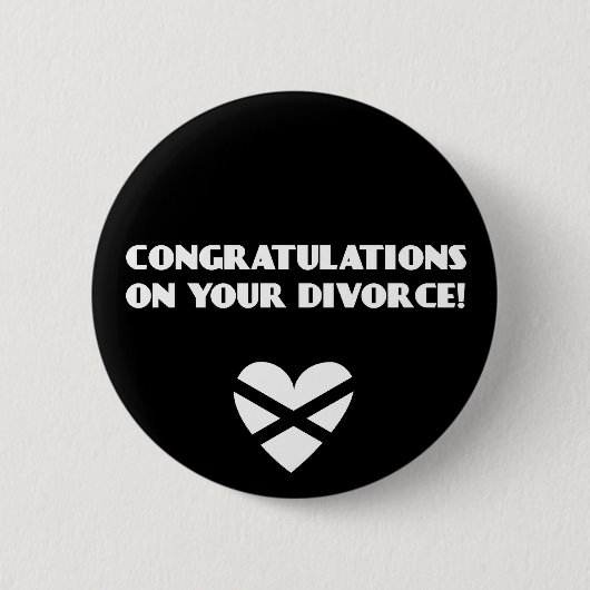 あなたの離婚のお祝い 缶バッジ (正面)
