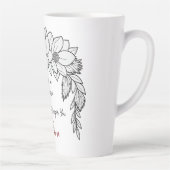 あなたの離婚の強いコーヒー愛好家のおめでとう カフェラテマグ (右)