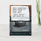 あなたの離婚の"Plot Twist"カードおめでとう カード (正面)