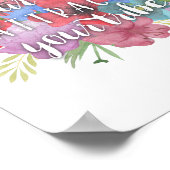 あなたの雰囲気はあなたの部族のワイルドフラワー引用文を引き付ける ポスター (角)