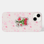 あなたの電話のケースに赤いバラ Case-Mate iPhoneケース (裏面 (横))