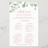 あなたの電話フライヤーに何がある緑のユーカリ チラシ (正面)