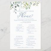 あなたの電話フライヤーに何がある緑のユーカリ チラシ (正面)