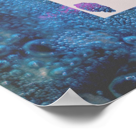 あなたの青いポスターは単語またはSOULをパーソナライズしま食べ物を与えす。 ポスター (角)