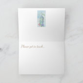 あなたの青い花に`の考えることは」梳きます カード (内部)