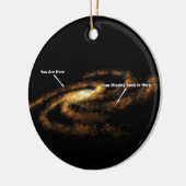 あなたの靴下はここにあります 銀河系 セラミックオーナメント (左)