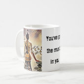 あなたの音楽をコーヒー・マグ持っています コーヒーマグカップ (正面左)