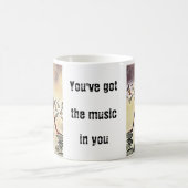 あなたの音楽をコーヒー・マグ持っています コーヒーマグカップ (中央)