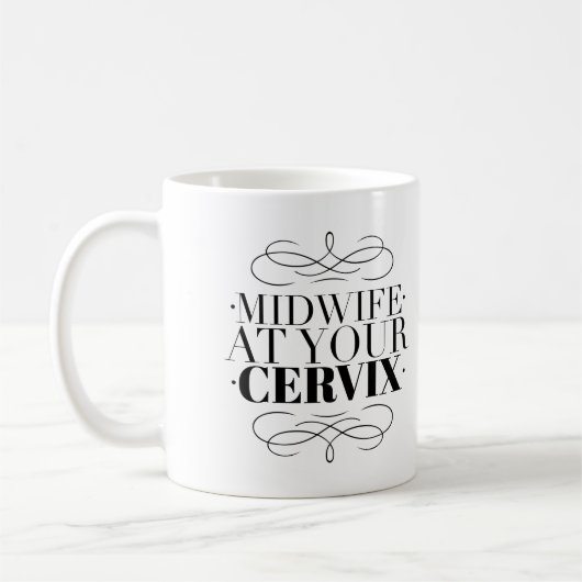 あなたの頚部の助産婦-誕生の労働者のコーヒー・マグ コーヒーマグカップ (左)