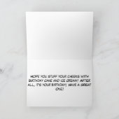 "あなたの頬"のバースデー・カード詰めて下さい カード (内部)