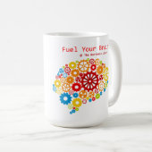 あなたの頭脳のマグに燃料を供給して下さい コーヒーマグカップ (正面右)