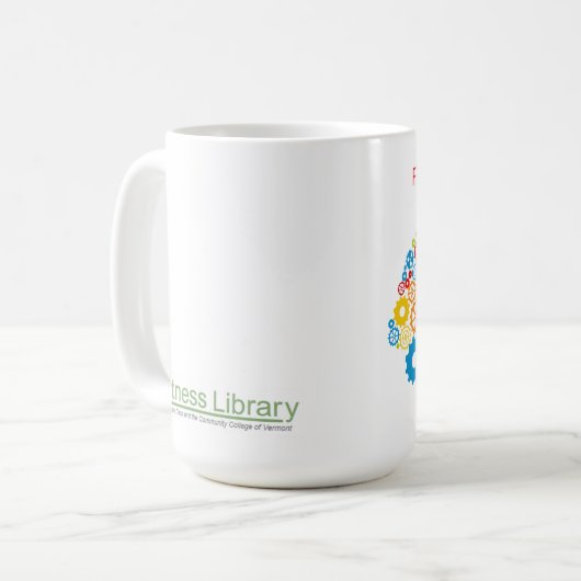 あなたの頭脳のマグに燃料を供給して下さい コーヒーマグカップ (正面左)