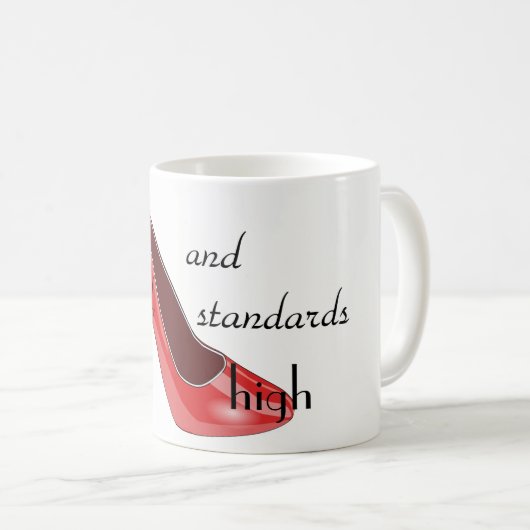 あなたの頭部、かかと、及び標準high|の小剣を保って下さい コーヒーマグカップ (正面右)