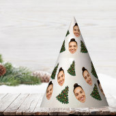 あなたの顔が入ったおもしろいクリスマスパーティーハット パーティーハット