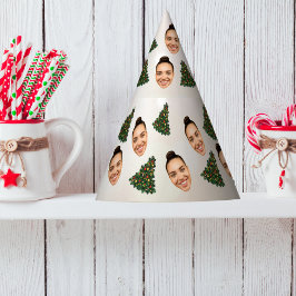 あなたの顔が入ったおもしろいクリスマスパーティーハット パーティーハット