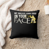 あなたの顔のペイントボールでよい私の球の一見 クッション (ブランケット)