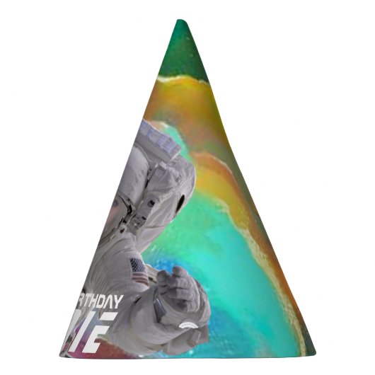 あなたの顔の写真の宇宙飛行士のパーティーの帽子を加えて下さい パーティーハット (右)