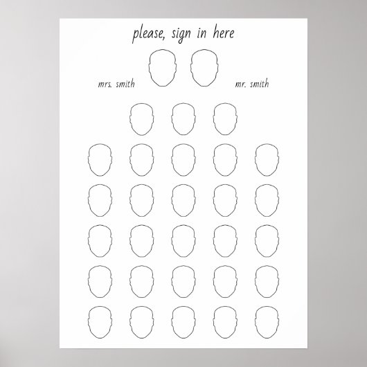 あなたの顔オルタナ結婚ルの28ゲストブックを描画 ポスター (正面)