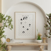 あなたの顔オルタナ結婚ルの49ゲストブックを描画 ポスター