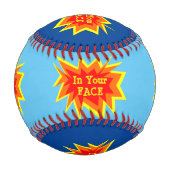 あなたの顔Smackトークの漫画アクションのバブル 野球ボール (裏面)