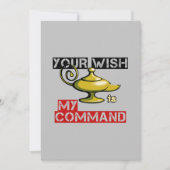 あなたの願いは私のコマンドAladdinランプデザイン シーズンカード (正面)