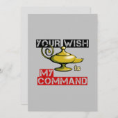 あなたの願いは私のコマンドAladdinランプデザイン シーズンカード (正面/裏面)