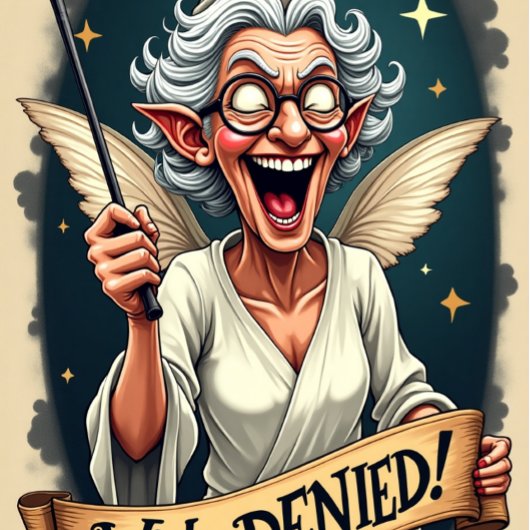 あなたの願いを誕生日妖精ゴッドマザー拒否！ カード