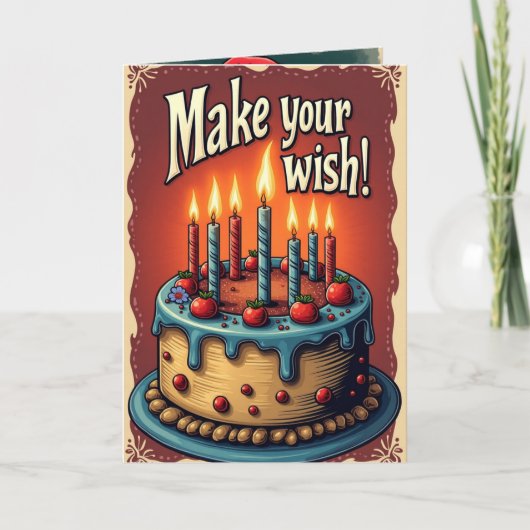 あなたの願い事の誕生日カードをSANTA WISH DENIED! カード (正面)