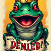 あなたの願い誕生日カードをカエルの願いを拒否する！ カード