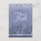 あなたの食事を選ぶクリスマス湖畔の木の芸術 エンクロージャーカード (正面)