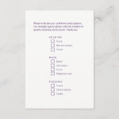 あなたの食事を選ぶクリスマス雪湖の松の木 エンクロージャーカード (裏面)