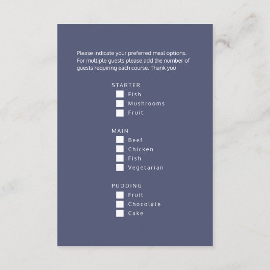 あなたの食事を選ぶクリスマス雪湖の青い木 エンクロージャーカード (裏面)