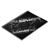 あなたの高貴なブラックスパイラルノートとしてあなたの名前！ ノートブック (左側)