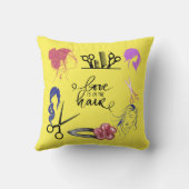 あなたの髪のサロンのための素敵なクッション/枕。ユニーク! クッション (裏面)