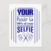 あなたの髪は自撮りの90%だ ポストカード (正面)