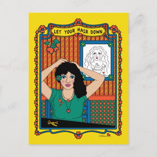 あなたの髪を下に_B_はがき ポストカード (正面)