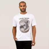 あなたの魂が見えるよ ロシアンブルーの猫のデザイン Tシャツ (正面フル)
