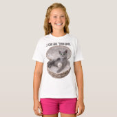 あなたの魂が見えるよ 面白いロシアンブルーの猫デザイン Tシャツ (正面フル)