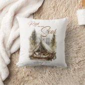 あなたの魂のための休憩クリスチャンBohoデコール枕 クッション (ブランケット)