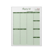 あなたの魂のショッピングリストのメモ帳 ノートパッド (回転)